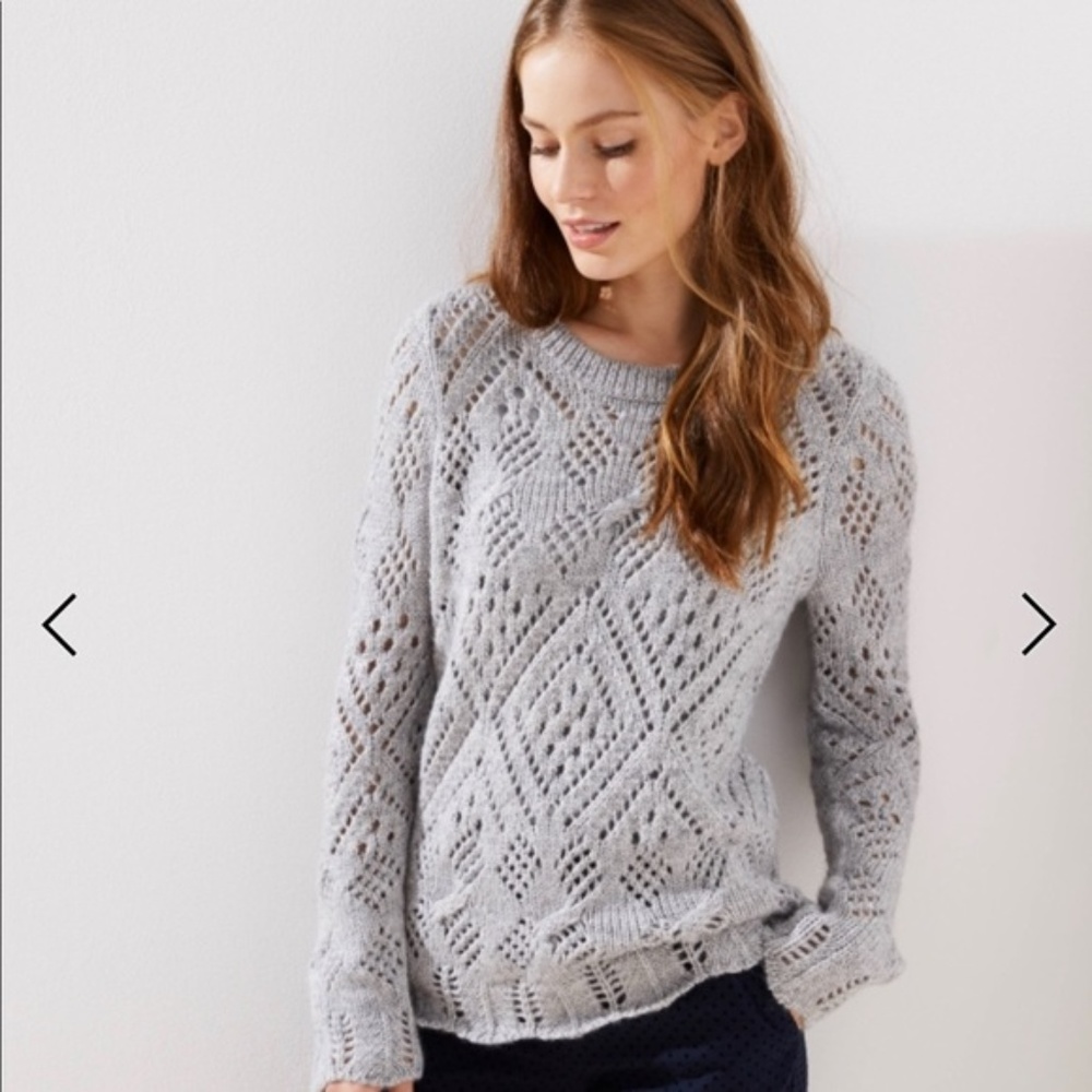 LOFT Open Knit Lace Sweater